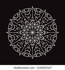 Hand drawn mandala luxury design