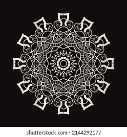 Hand drawn mandala luxury design
