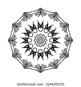 Hand drawn mandala luxury design