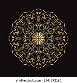 Hand drawn mandala luxury design