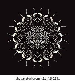 Hand drawn mandala luxury design