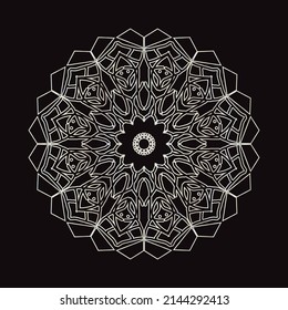 Hand drawn mandala luxury design