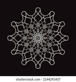 Hand drawn mandala luxury design