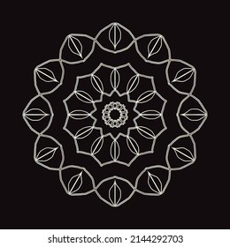 Hand drawn mandala luxury design
