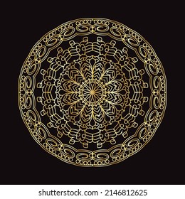 Hand drawn mandala luxury design