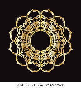 Hand drawn mandala luxury design