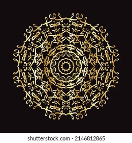 Hand drawn mandala luxury design