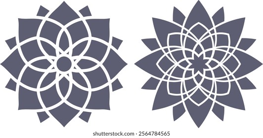 Hand drawn mandala vector, Vector abstract mandala pattern, Mandala icon art, Vector illustration