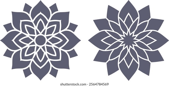 Hand drawn mandala vector, Vector abstract mandala pattern, Mandala icon art, Vector illustration