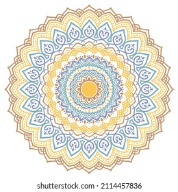 Hand drawn Mandala. Vintage decorative elements