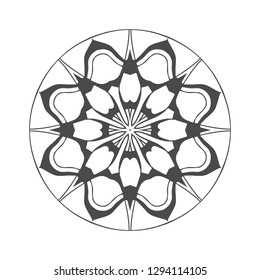 Hand drawn mandalas. Decorative elements. Vector illustration. Oriental pattern. Islam, Arabic, Indian, turkish, pakistan, chinese, ottoman motifs
