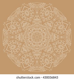 Hand drawn mandalas. Decorative elements. Vector illustration. Islam, Arabic, Indian, turkish, pakistan, chinese, ottoman motifs
