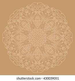 Hand drawn mandalas. Decorative elements. Vector illustration. Islam, Arabic, Indian, turkish, pakistan, chinese, ottoman motifs