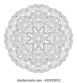 Hand drawn mandalas. Decorative elements. Vector illustration. Islam, Arabic, Indian, turkish, pakistan, chinese, ottoman motifs
