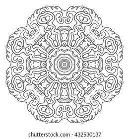 Hand drawn mandalas. Decorative elements. Vector illustration. Islam, Arabic, Indian, turkish, pakistan, chinese, ottoman motifs