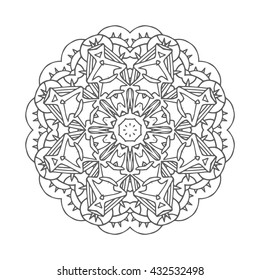 Hand drawn mandalas. Decorative elements. Vector illustration. Islam, Arabic, Indian, turkish, pakistan, chinese, ottoman motifs