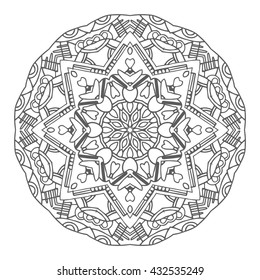 Hand drawn mandalas. Decorative elements. Vector illustration. Islam, Arabic, Indian, turkish, pakistan, chinese, ottoman motifs