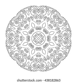 Hand drawn mandalas. Decorative elements. Vector illustration. Islam, Arabic, Indian, turkish, pakistan, chinese, ottoman motifs