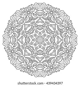 Hand drawn mandalas. Decorative elements. Vector illustration. Islam, Arabic, Indian, turkish, pakistan, chinese, ottoman motifs