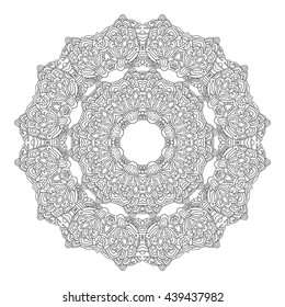 Hand drawn mandalas. Decorative elements. Vector illustration. Islam, Arabic, Indian, turkish, pakistan, chinese, ottoman motifs