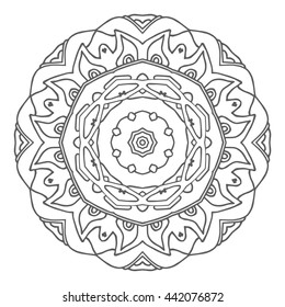 Hand drawn mandalas. Decorative elements. Vector illustration. Islam, Arabic, Indian, turkish, pakistan, chinese, ottoman motifs