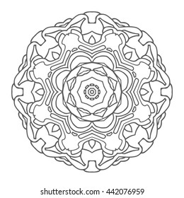 Hand drawn mandalas. Decorative elements. Vector illustration. Islam, Arabic, Indian, turkish, pakistan, chinese, ottoman motifs