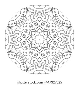 Hand drawn mandalas. Decorative elements. Vector illustration. Islam, Arabic, Indian, turkish, pakistan, chinese, ottoman motifs