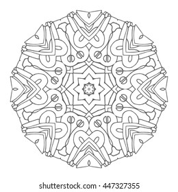 Hand drawn mandalas. Decorative elements. Vector illustration. Islam, Arabic, Indian, turkish, pakistan, chinese, ottoman motifs