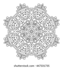 Hand drawn mandalas. Decorative elements. Vector illustration. Islam, Arabic, Indian, turkish, pakistan, chinese, ottoman motifs