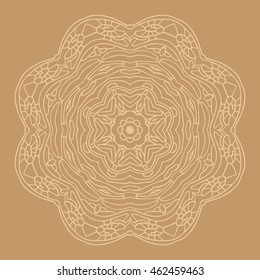 Hand drawn mandalas. Decorative elements. Vector illustration. Islam, Arabic, Indian, turkish, pakistan, chinese, ottoman motifs
