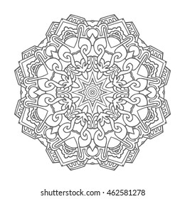 Hand drawn mandalas. Decorative elements. Vector illustration. Islam, Arabic, Indian, turkish, pakistan, chinese, ottoman motifs