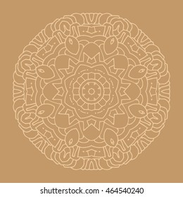 Hand drawn mandalas. Decorative elements. Vector illustration. Oriental pattern. 