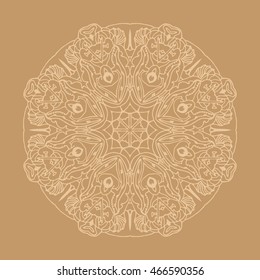 Hand drawn mandalas. Decorative elements. Vector illustration. Oriental pattern. Islam, Arabic, Indian, turkish, pakistan, chinese, ottoman motifs