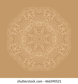 Hand drawn mandalas. Decorative elements. Vector illustration. Oriental pattern. Islam, Arabic, Indian, turkish, pakistan, chinese, ottoman motifs