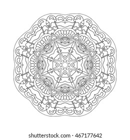 Hand drawn mandalas. Decorative elements. Vector illustration. Oriental pattern. Islam, Arabic, Indian, turkish, pakistan, chinese, ottoman motifs