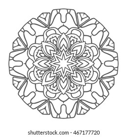 Hand drawn mandalas. Decorative elements. Vector illustration. Oriental pattern. Islam, Arabic, Indian, turkish, pakistan, chinese, ottoman motifs