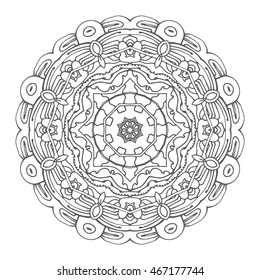 Hand drawn mandalas. Decorative elements. Vector illustration. Oriental pattern. Islam, Arabic, Indian, turkish, pakistan, chinese, ottoman motifs