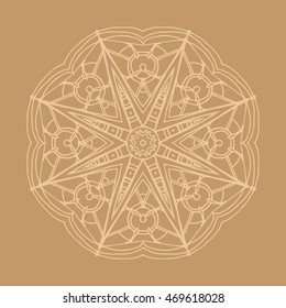 Hand drawn mandalas. Decorative elements. Vector illustration. Oriental pattern. Islam, Arabic, Indian, turkish, pakistan, chinese, ottoman motifs