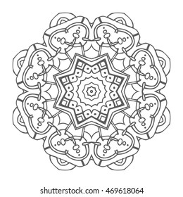 Hand drawn mandalas. Decorative elements. Vector illustration. Oriental pattern. Islam, Arabic, Indian, turkish, pakistan, chinese, ottoman motifs