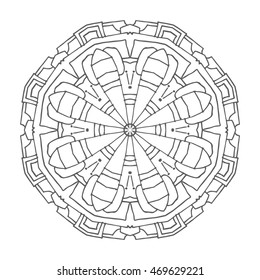 Hand drawn mandalas. Decorative elements. Vector illustration. Oriental pattern. Islam, Arabic, Indian, turkish, pakistan, chinese, ottoman motifs