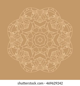 Hand drawn mandalas. Decorative elements. Vector illustration. Oriental pattern. Islam, Arabic, Indian, turkish, pakistan, chinese, ottoman motifs