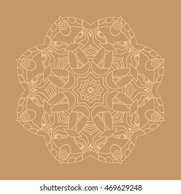 Hand drawn mandalas. Decorative elements. Vector illustration. Oriental pattern. Islam, Arabic, Indian, turkish, pakistan, chinese, ottoman motifs