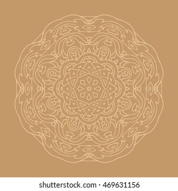 Hand drawn mandalas. Decorative elements. Vector illustration. Oriental pattern. Islam, Arabic, Indian, turkish, pakistan, chinese, ottoman motifs