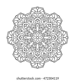 Hand drawn mandalas. Decorative elements. Vector illustration. Islam, Arabic, Indian, turkish, pakistan, chinese, ottoman motifs