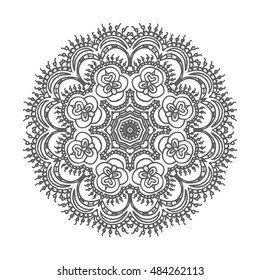 Hand drawn mandalas. Decorative elements. Vector illustration. Islam, Arabic, Indian, turkish, pakistan, chinese, ottoman motifs