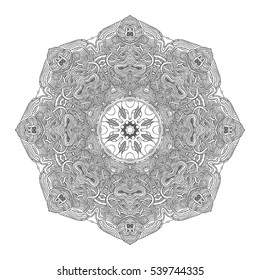 Hand drawn mandalas. Decorative elements. Vector illustration. Islam, Arabic, Indian, turkish, pakistan, chinese, ottoman motifs