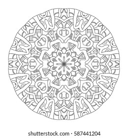 Hand drawn mandalas. Decorative elements. Vector illustration. Oriental pattern. Islam, Arabic, Indian, turkish, pakistan, chinese, ottoman motifs