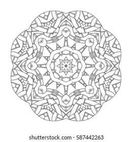 Hand drawn mandalas. Decorative elements. Vector illustration. Oriental pattern. Islam, Arabic, Indian, turkish, pakistan, chinese, ottoman motifs
