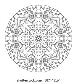 Hand drawn mandalas. Decorative elements. Vector illustration. Oriental pattern. Islam, Arabic, Indian, turkish, pakistan, chinese, ottoman motifs
