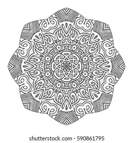 Hand drawn mandalas. Decorative elements. Vector illustration. Oriental pattern. Islam, Arabic, Indian, turkish, pakistan, chinese, ottoman motifs
